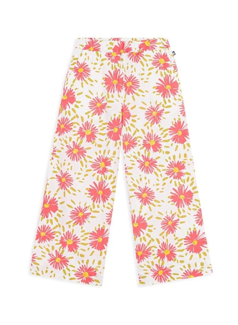 بيتي باتو Children's floral cotton trousers